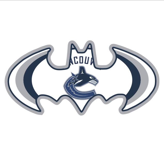 Vancouver Canucks Batman Logo DIY iron on transfer (heat transfer)
